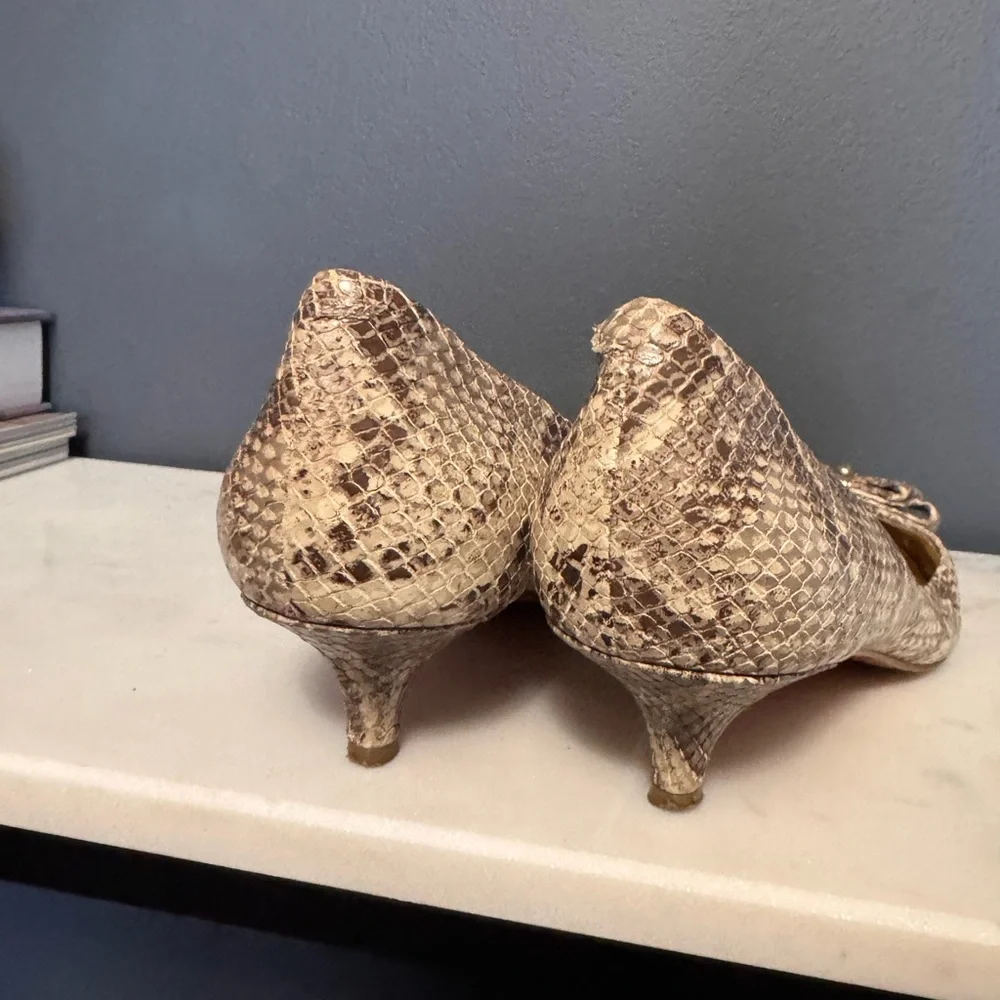 Coach snake print kitten heels - Picture 5 of 7